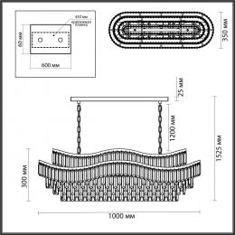 Odeon light 5073/15 HALL (В 2-Х КОРОБКАХ) ODL24 505 золото/прозрачный/металл/хрусталь Люстра E14 15*40W WAYTA  - 2 купить